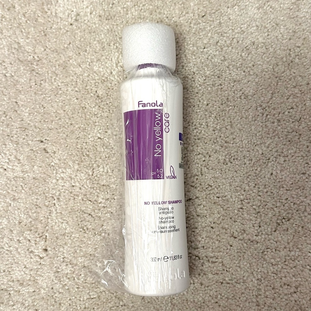 fanola anti-yellow purple shampoo hair mask